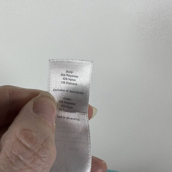 Ivivva By Lululemon Girls‎ Cropped Legging size 6 Teal Athletic - Picture 7 of 7